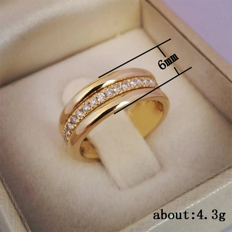 Bague Mariage Classique en Zircon