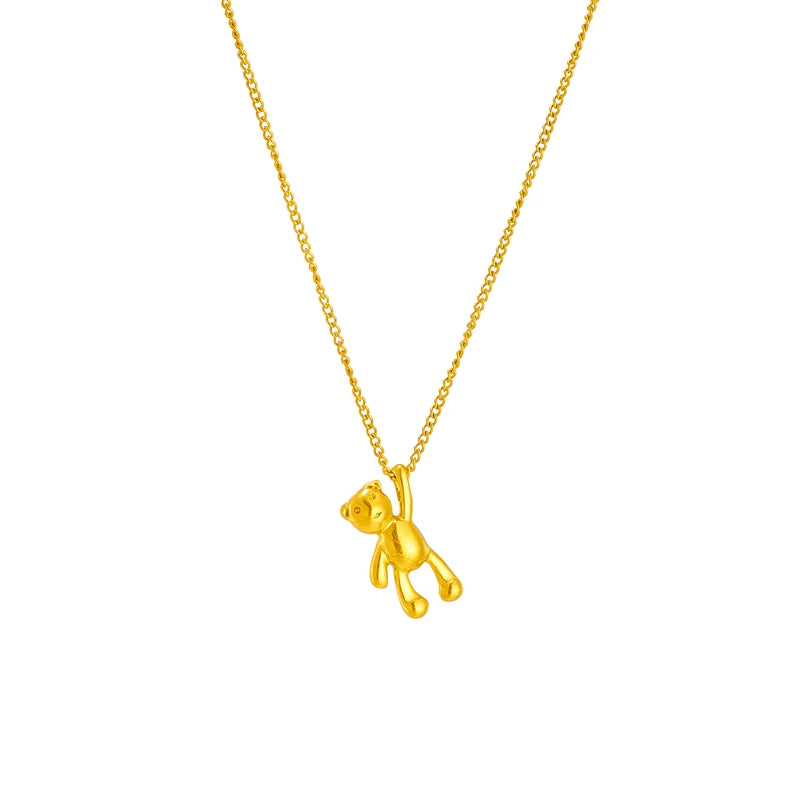 Collier Ours en Acier Inoxydable 316L – Tendance Femme
